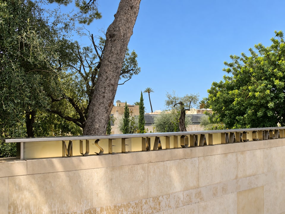 Vue du Musée national Marc Chagall à Nice