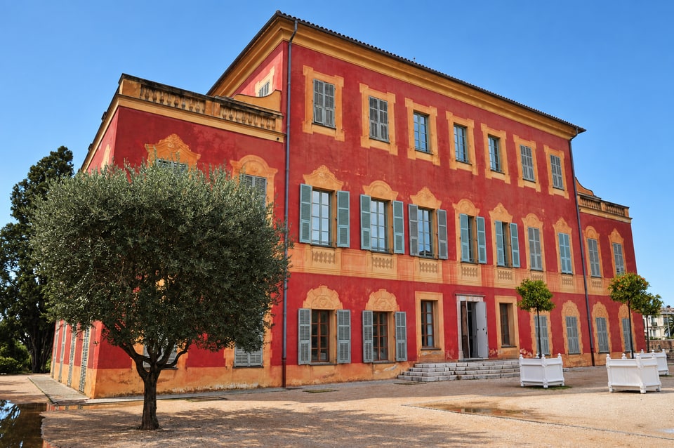 Vue du Musée Matisse dans la villa des Arènes à Nice