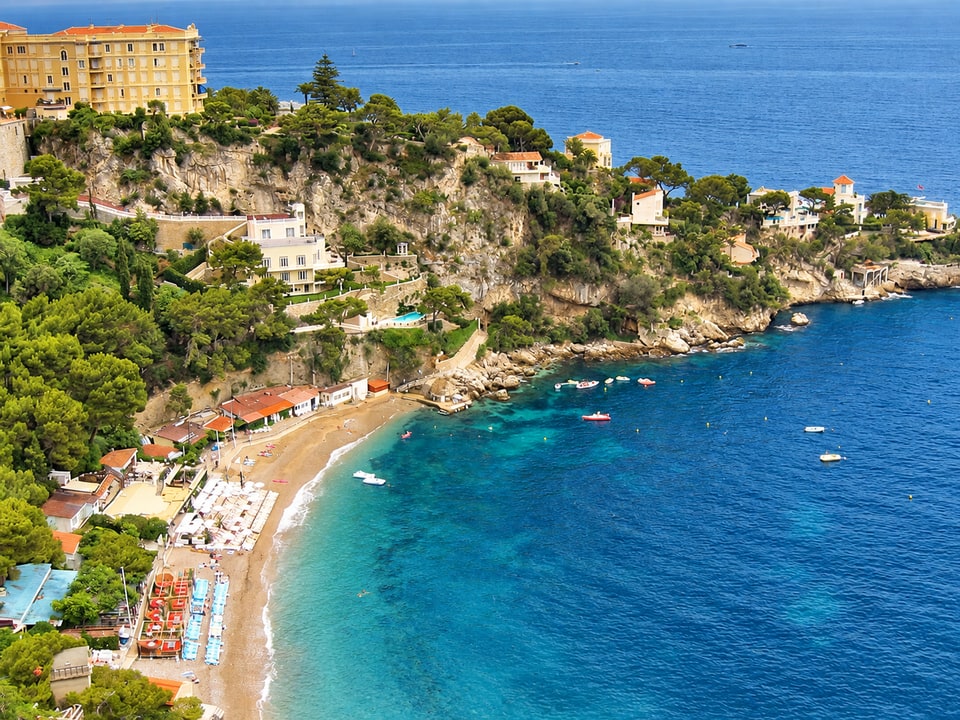 Vue de la plage Mala à Cap-d’Ail